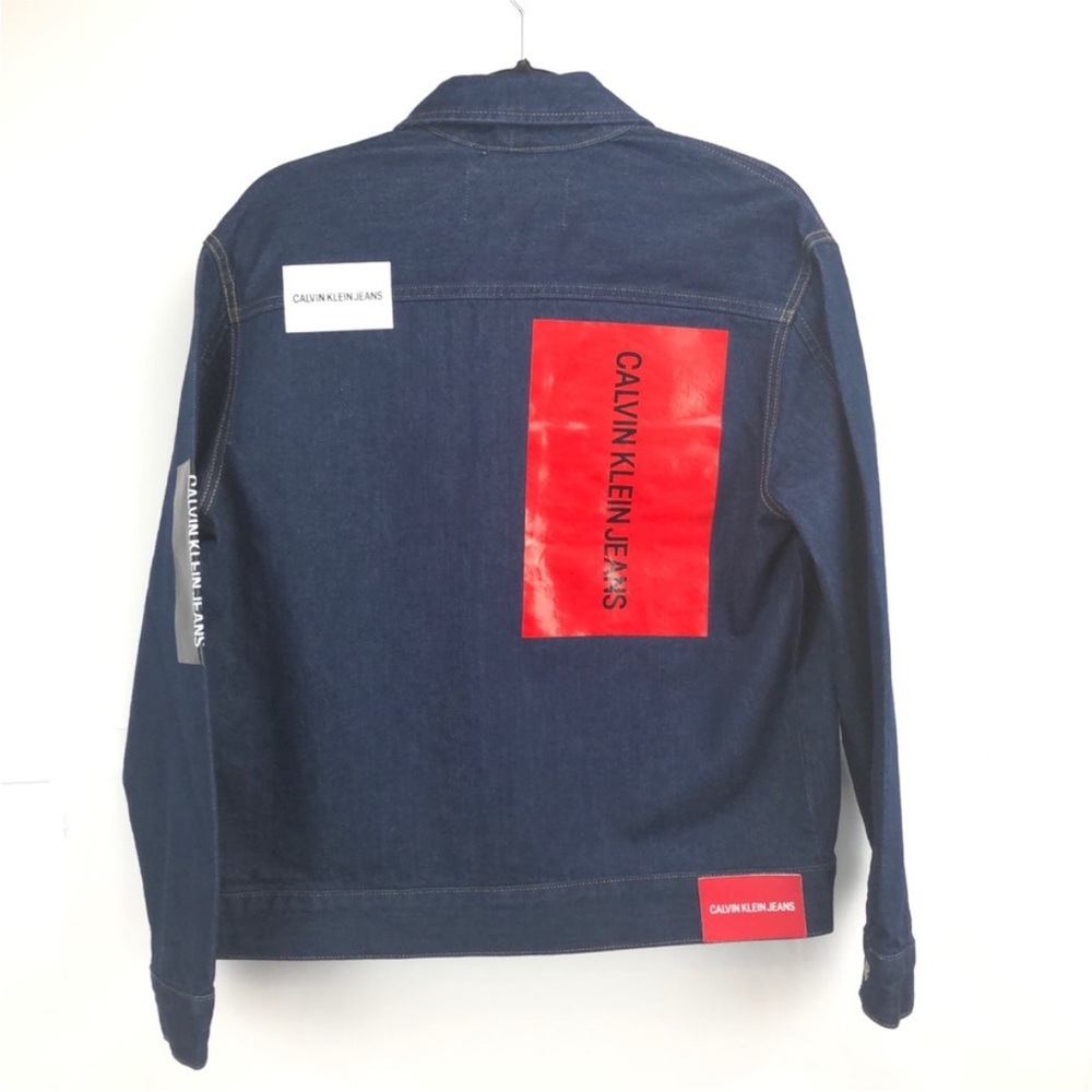 NEW* Calvin Klein Classic Trucker Logo Denim Jacket